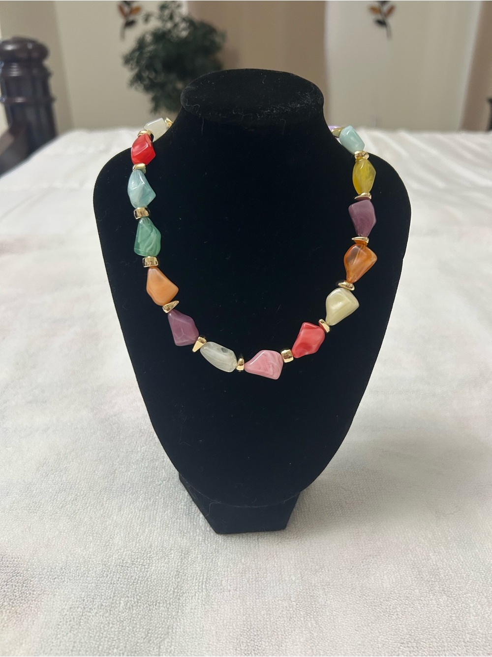Multicolor Bead Statement Necklace - Women Jewelry